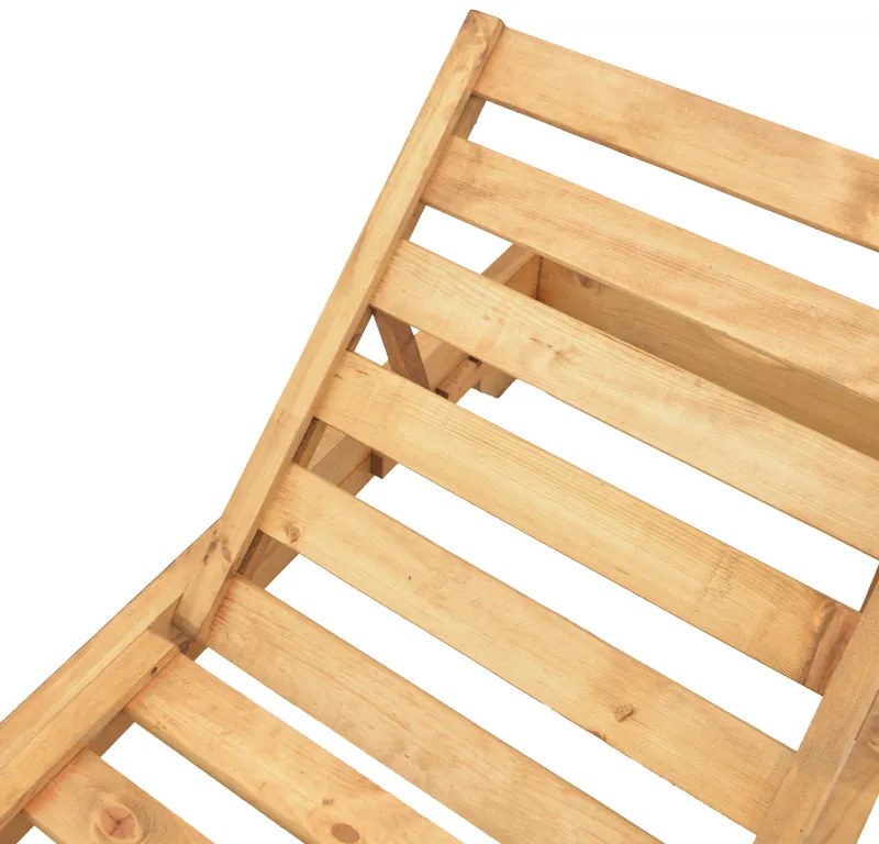 Ξαπλώστρα Zalka pakoworld L1 σε φυσική απόχρωση 66x197x28εκ - 363-000013