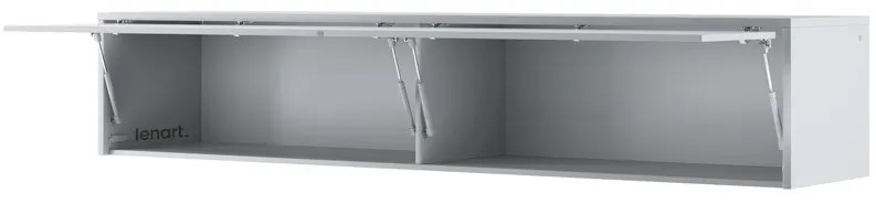 Σετ επίπλων Concept Pro Lenart AH143, Γκρι, Πλαστικοποιημένη μοριοσανίδα, Τάβλες για Κρεβάτι, 160x200, Ενιαίος, Με κρεβάτι, Με πρόσθετο εξοπλισμό