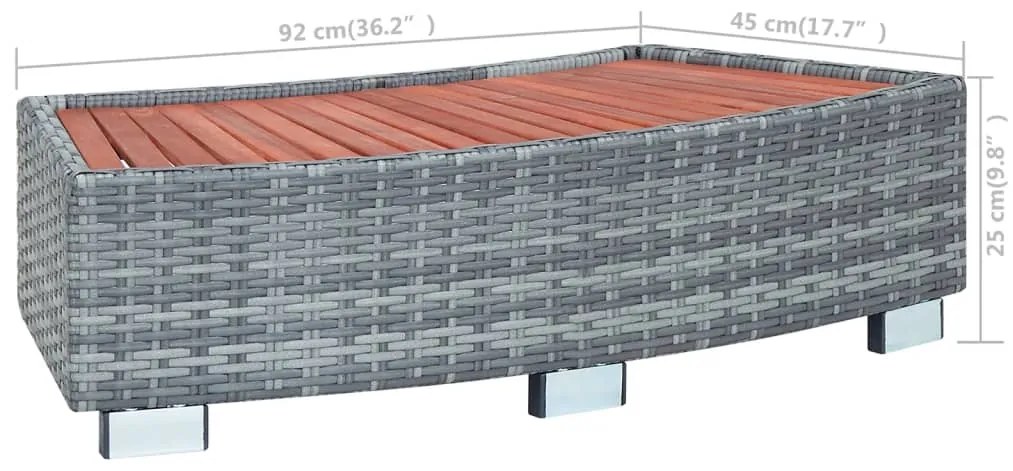 ΣΚΑΛΟΠΑΤΙ ΓΙΑ ΣΠΑ ΓΚΡΙ 92 X 45 X 25 ΕΚ. ΑΠΟ ΣΥΝΘΕΤΙΚΟ ΡΑΤΑΝ 46461