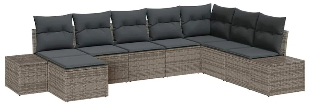 vidaXL Σετ Καναπέ Κήπου 8 pcs 319 x 209 x 85 εκ. Πολυ ράταν