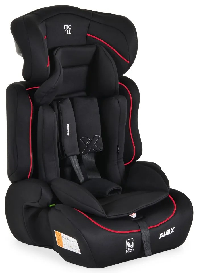 MONI ΚΑΘΙΣΜΑ ΑΥΤΟΚΙΝΗΤΟΥ i-SIZE 76-150 CM BLACK WITH RED LINE 3801005153602