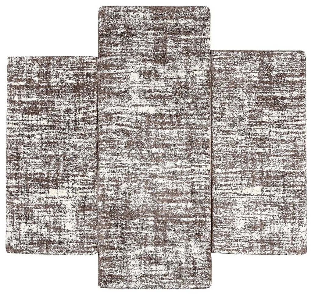 Χαλιά Κρεβατοκάμαρας (Σετ 3τμχ) Polcarpet Veloute Cozy 912874 Brown
