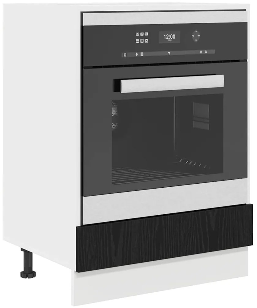 vidaXL Κρεμαστό ντουλάπι Riga Μαύρη Οξυά 60 x 46 x 81,5 εκ