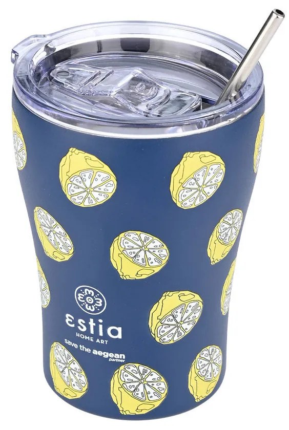 ESTIA ΘΕΡΜΟΣ COFFEE MUG SAVE THE AEGEAN 350ml CITRUS INFUSION