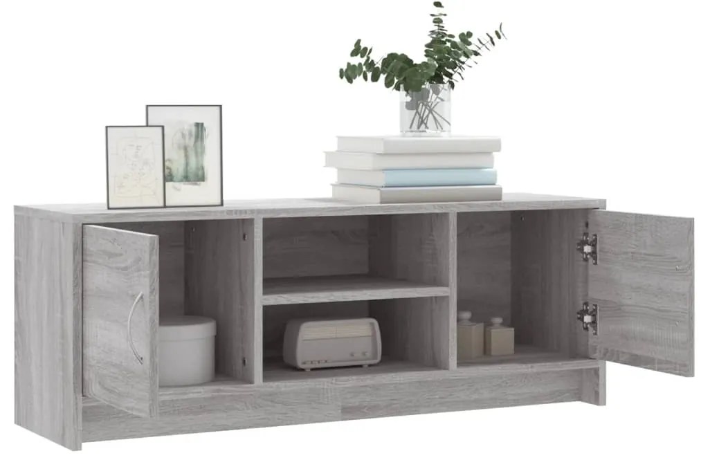 vidaXL Έπιπλο Τηλεόρασης Γκρι Sonoma 102x30x37,5 εκ. από Επεξεργ. Ξύλο