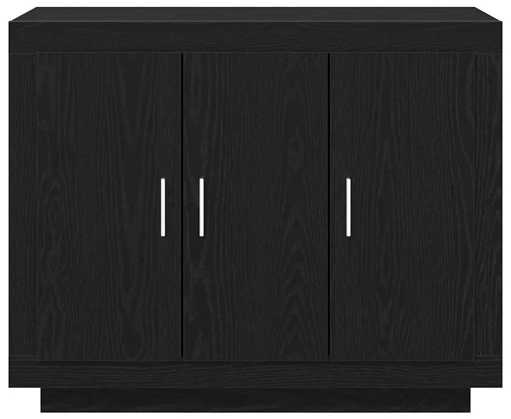 vidaXL Πλαϊνό γραφείο Μαύρο 92 x 35 x 75 εκ Επεξεργασμένο ξύλο