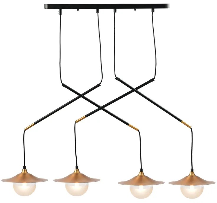 Φωτιστικό Οροφής Πολύφωτο Aca Layla HL4314P96BB Brass