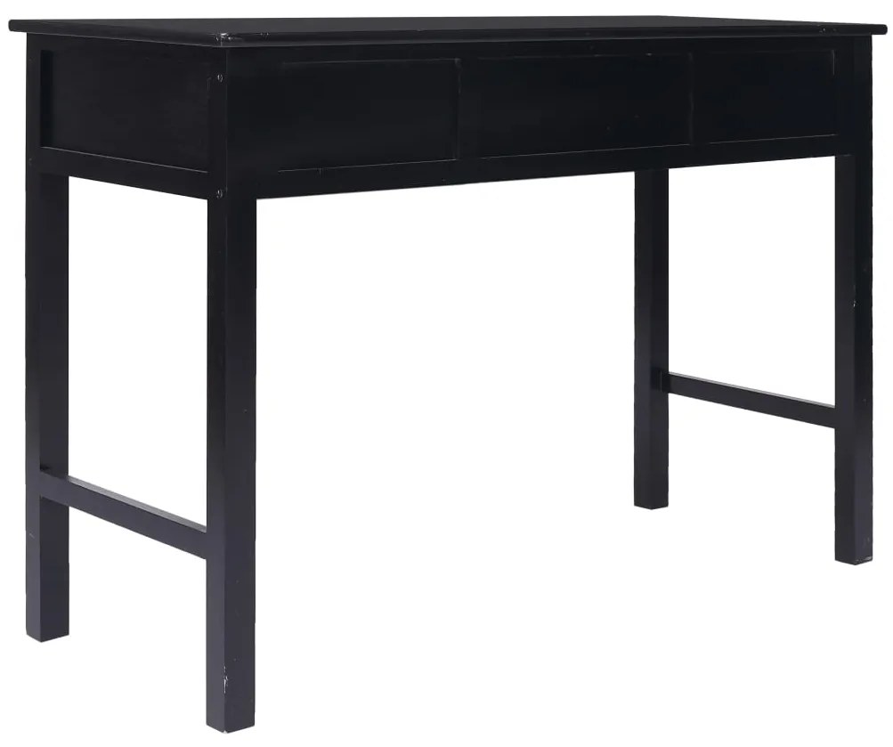 vidaXL Γραφείο Μαύρο 110 x 45 x 76 εκ. Ξύλινο