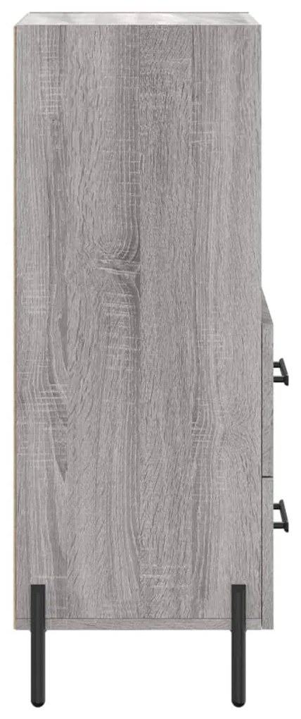 vidaXL Ντουλάπι Γκρι Sonoma 34,5x34x90 εκ. από Επεξεργασμένο Ξύλο