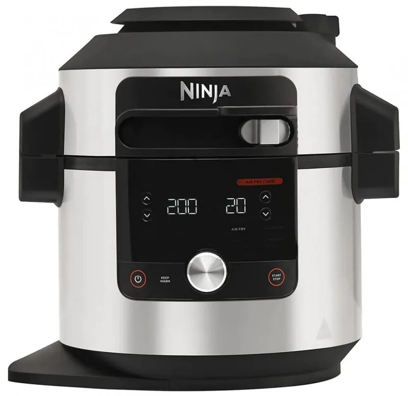 Πολυμάγειρας Ninja 12 σε 1 OL650EU, 1460W, 7,5 l, SmartLid, Αντικολλητική επίστρωση, Πολυλειτουργικό, Inox/Μαύρο