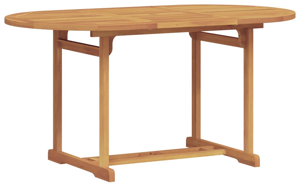 vidaXL Σέτ φαγητού για κήπο 7 pcs Καστανό Μασίφ ξύλο teak