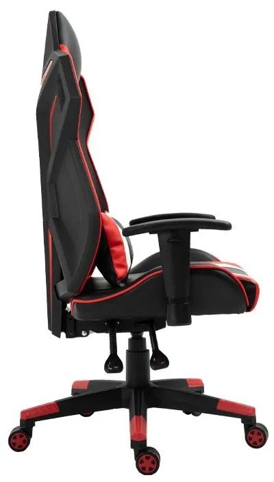 Καρέκλα Gaming D-01 Fylliana Μαύρο - Κόκκινο Τεχνόδερμα 53x47x127 εκ. 53x47x127 εκ.