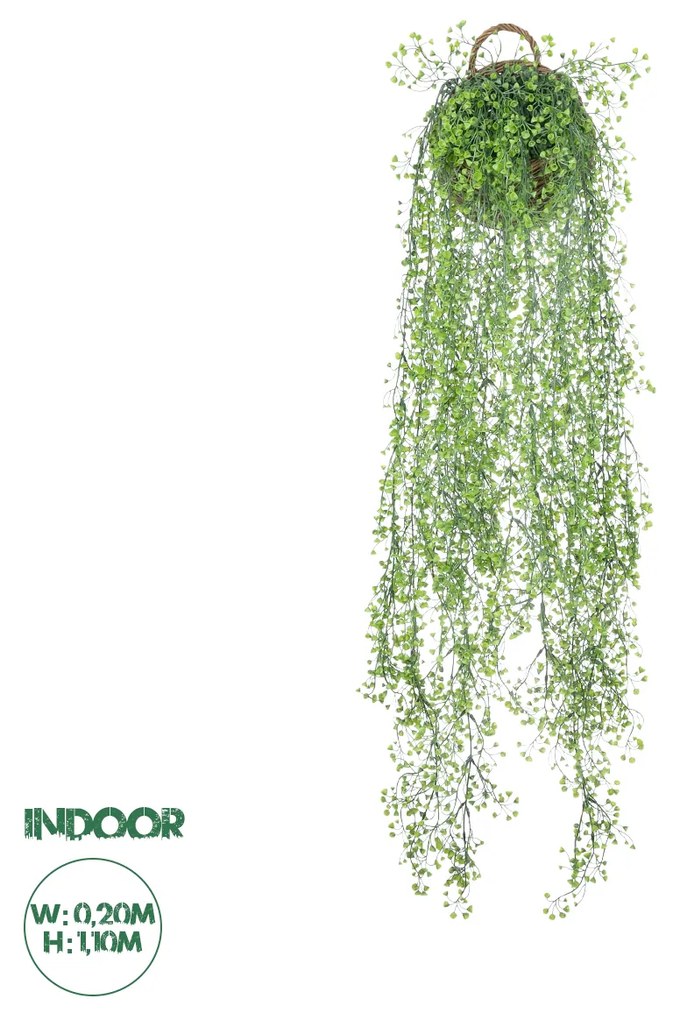 Artificial Garden GOLDEN BELL WILLOW 1 HANGING PLANT 20630 Κρεμαστό Τεχνητό Διακοσμητικό Φυτό Ιτίας  Y110cm