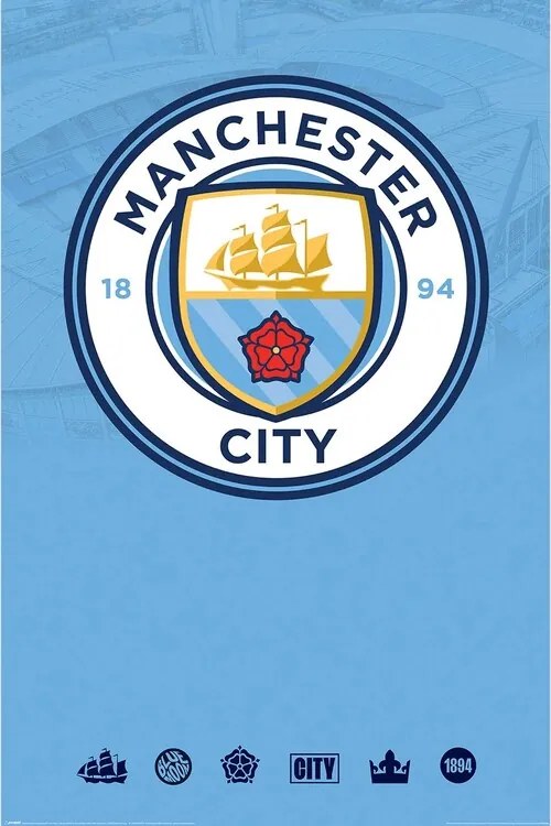 Αφίσα Manchester City - Club Crest