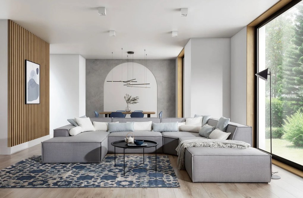 Γωνιακός καναπές Fubu M-Γκρι-Δεξιά