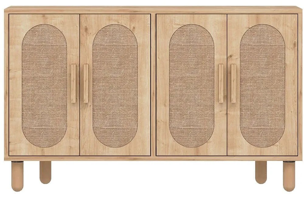 Μπουφές Vera 327ODS1328 120x30x73cm Oak Μοριοσανίδα, Μελαμίνη