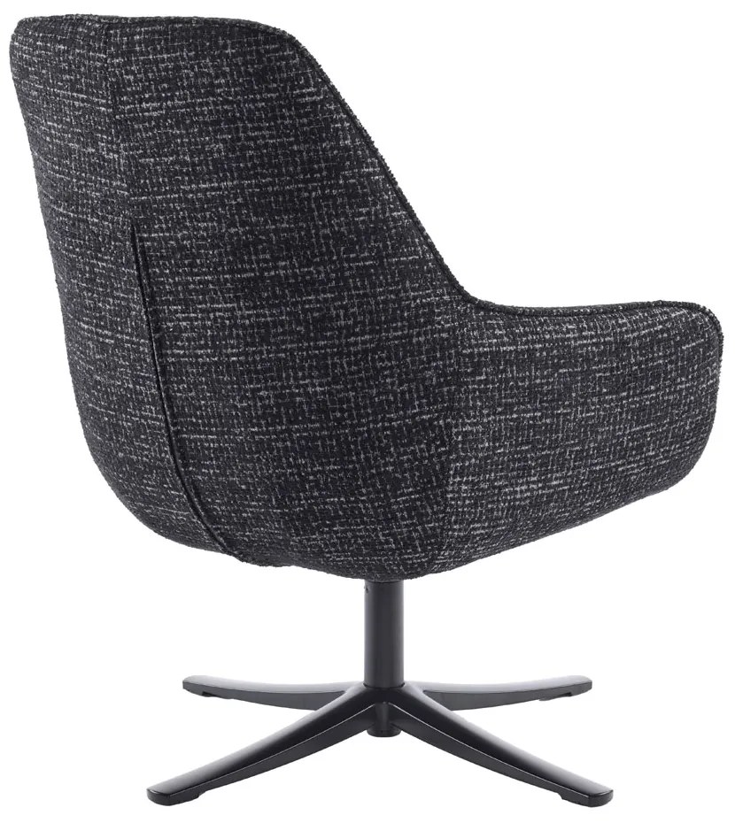 TIFFANY ΠΟΛΥΘΡΟΝΑ ΠΕΡΙΣΤΡΕΦΟΜΕΝΗ ΜΑΥΡΟ ΜΕ PATTERN 80x75x90 - 01-3532
