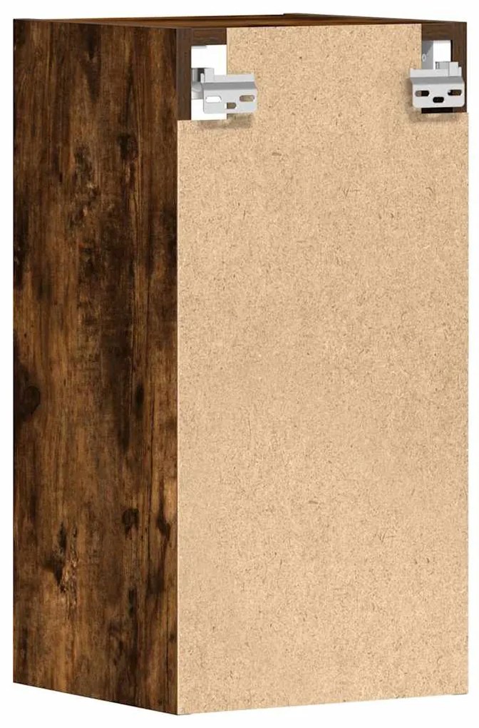 vidaXL κρεμαστό ντουλάπι Riga καπνιστή δρυς 30x29,5x60 cm