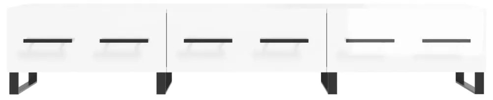 vidaXL Έπιπλο Τηλεόρασης Γυαλ. Λευκό 150x36x30 εκ. Επεξεργασμένο Ξύλο