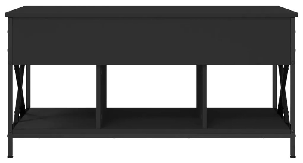 vidaXL Τραπεζάκι Σαλονιού Μαύρο 100 x 55 x 50 εκ. Επεξεργασμένο Ξύλο