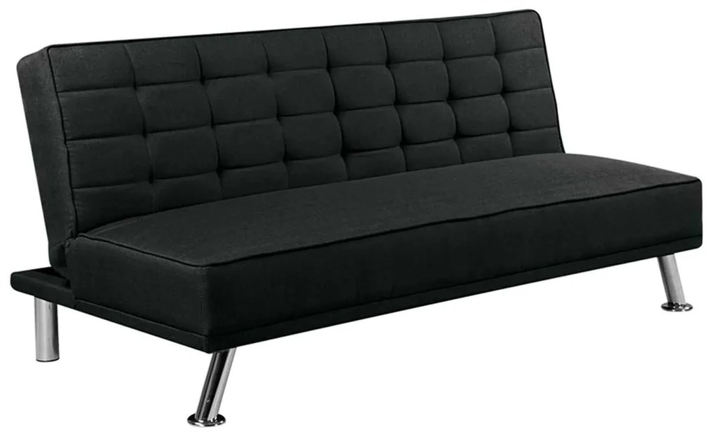 Καναπές Κρεβάτι EUROPA Ύφ.Μαύρο 176x82x80cm Bed:176x102x40cm