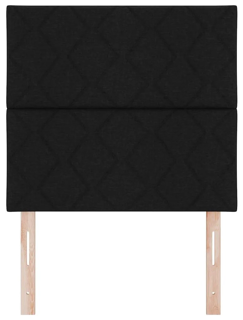 vidaXL Υφασμάτινο Κεφαλάρι Geometric με κεφαλάρι Μαύρο 100 cm ύφασμα