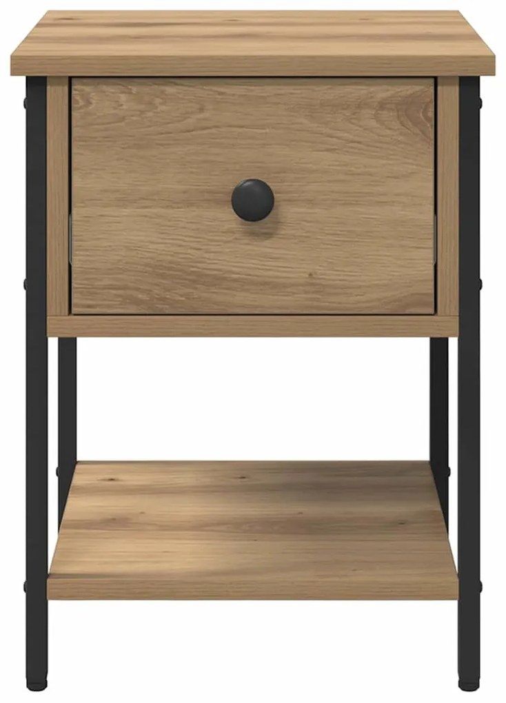 vidaXL Κομοδίνο 2 pcs Artisan Oak 34 x 35,5 x 45 εκ Επεξεργασμένο ξύλο