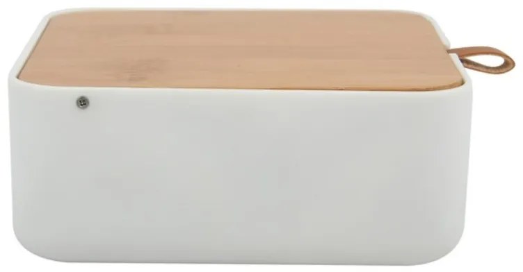 Καθρέπτης Επιτραπέζιος Alais Bamboo Small White 13.8x13.8 - Spirella