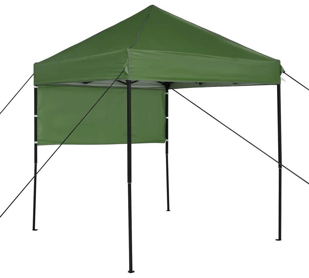 vidaXL Σκηνή Canopy Pop-up Πράσινο 200 x 200 cm ύφασμα