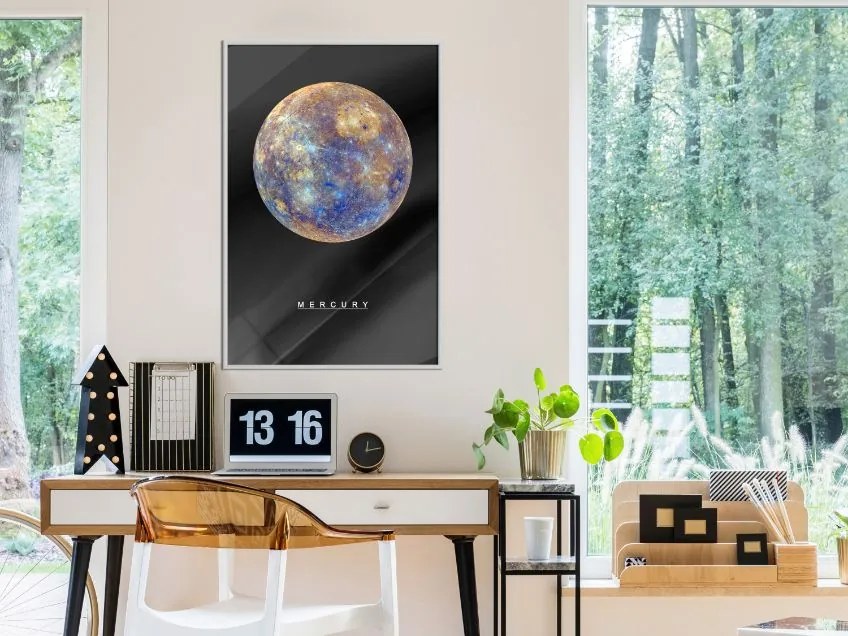 Αφίσα - The Solar System: Mercury - 20x30 - Χρυσό - Χωρίς πασπαρτού