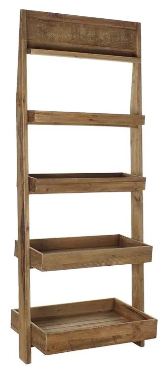 Ράφια DKD Home Decor Φυσικό Ανακυκλωμένο ξύλο 4 Ράφια (80 x 50 x 200 cm)