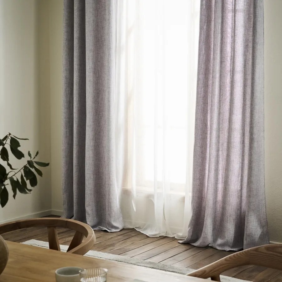 Κουρτίνα με σιρίτι 140x295cm GOFIS HOME  Magna Grey 495