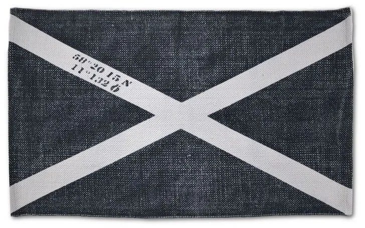 Πατάκι Μπάνιου Indigo Flag Anthracite Down Town 60X90 100% Βαμβάκι