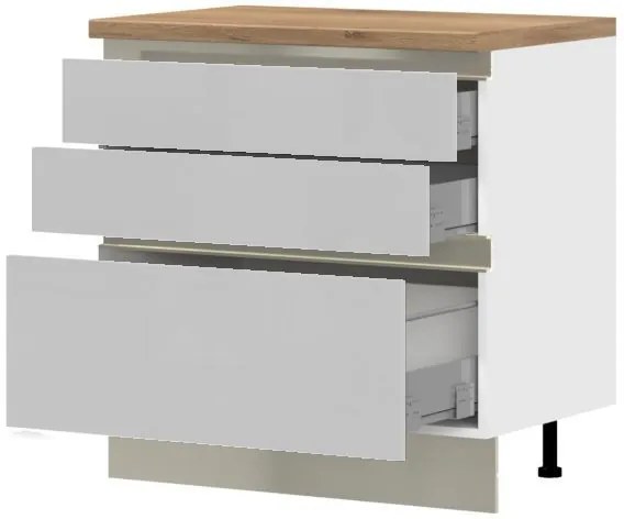 Επιδαπέδιο ντουλάπι Trinity R90-3M BOX-Leuko Gualistero - 90.00Χ58.00Χ90.50cm