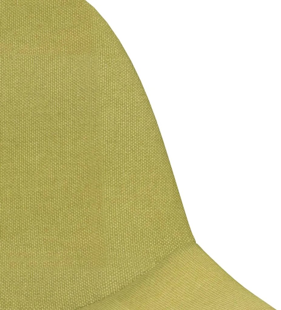 vidaXL 3086067 Swivel Dining Chairs 6 pcs Green Fabric (3x333470)