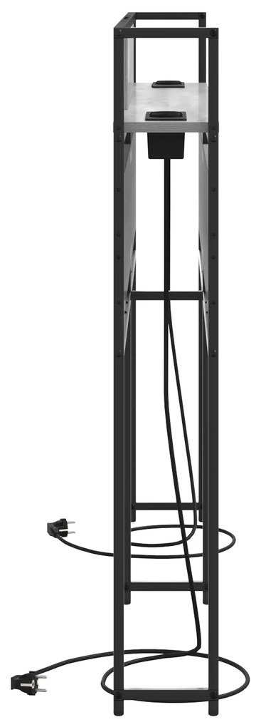 vidaXL Κεφαλάρι Αποθήκης Γκρι sonoma 160 cm Επεξεργασμένο ξύλο