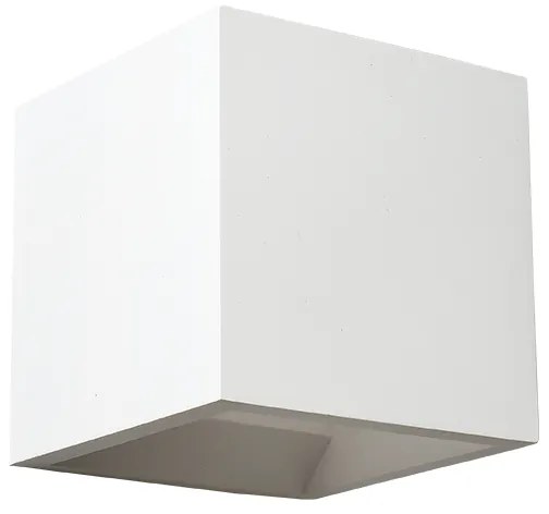 Φωτιστικό Επίτοιχο Aca G85141W BLOCK Λευκό (White)