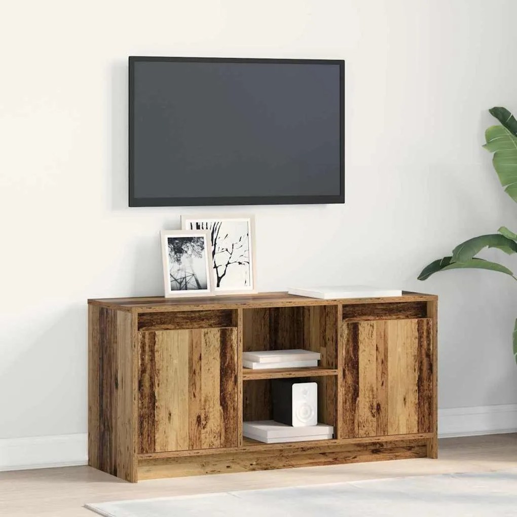 vidaXL Ντουλάπι TV Καφέ 100 x 34 x 50 εκ Επεξεργασμένο ξύλο