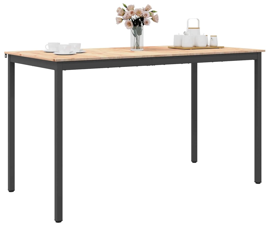 vidaXL Τραπέζι μπαρ Φυσικό 110 x 55 x 105 εκ. Στερεά ξυλεία πεύκου