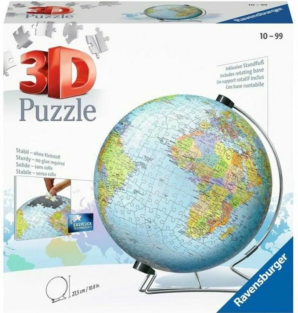 3D Παζλ Ravensburger Single Color Globe Unique 540 Τεμάχια
