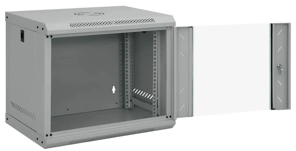 vidaXL Ντουλάπα δικτύου με αποθήκευση Γκρι 53 x 45 x 45 εκ Ατσάλι