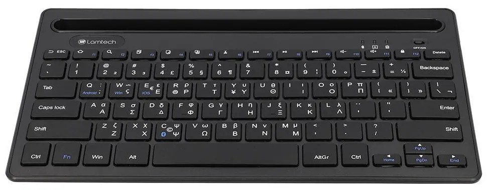 LAMTECH BT 5.0 KEYBOARD WITH IPAD AND MOBILE STAND BLACK
