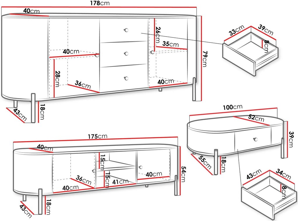 Σύνθεση σαλονιού Sepiroz