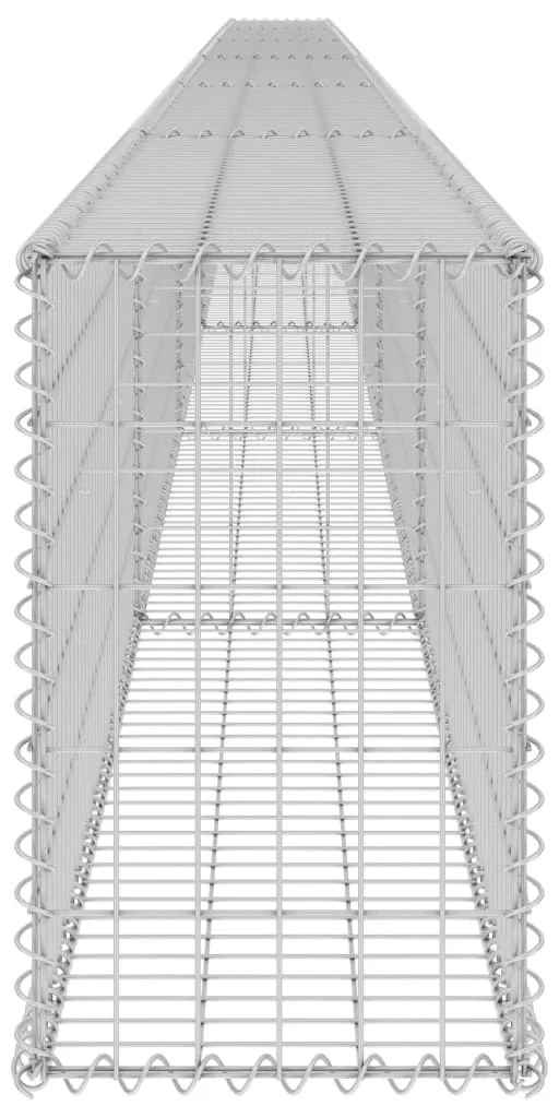 vidaXL Συρματοκιβώτιο Τοίχος 900x30x50 εκ. Γαλβαν. Χάλυβας + Καλύμματα