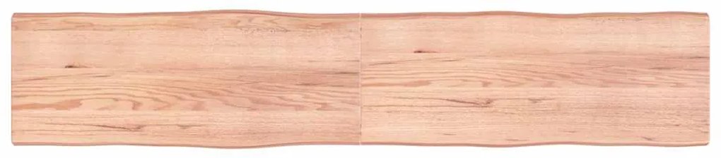 Επιφ Τραπεζιού Αν Καφέ 200x40x(2-6)εκ.Ακατέργ. Μασίφ Ξύλο Δρυός