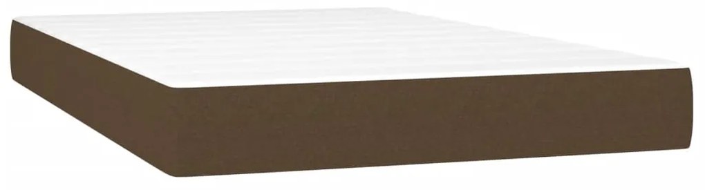 ΚΡΕΒΑΤΙ BOXSPRING ΜΕ ΣΤΡΩΜΑ ΣΚΟΥΡΟ ΚΑΦΕ 120X200 ΕΚ. ΥΦΑΣΜΑΤΙΝΟ 3140124