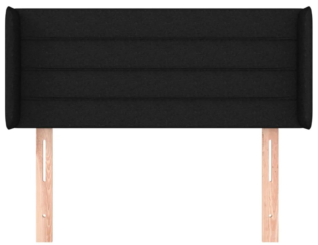 vidaXL Κεφαλάρι με Πτερύγια Μαύρο 93x16x78/88 εκ. Υφασμάτινο