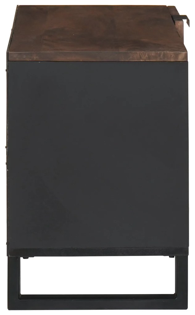 vidaXL Ντουλάπι Τηλεόρασης 80x31.5x46 cm Μασίφ Ξύλο Μανγκό&Μηχανικώς Κατασκευασμένο Ξύλο
