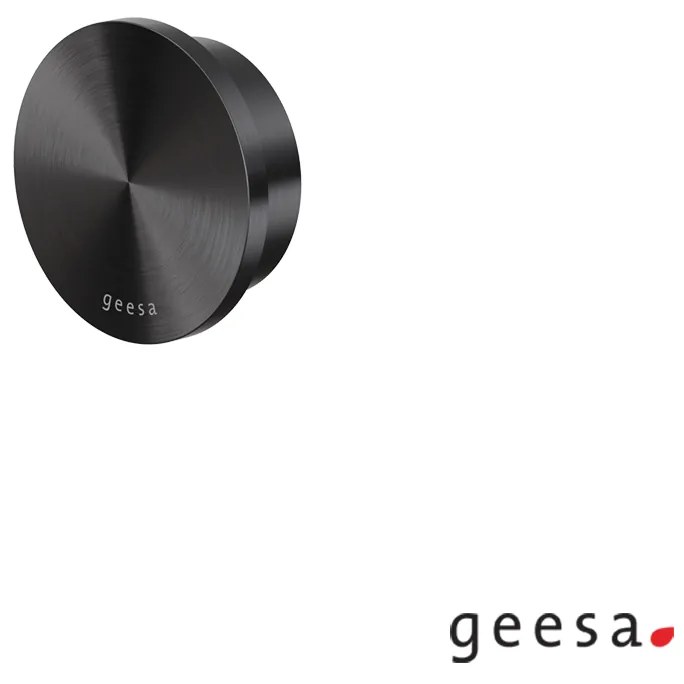 Άγκιστρο Μονό Μεγάλο Ø54x1,9 cm Geesa Opal Black Brushed PVD 7245-411