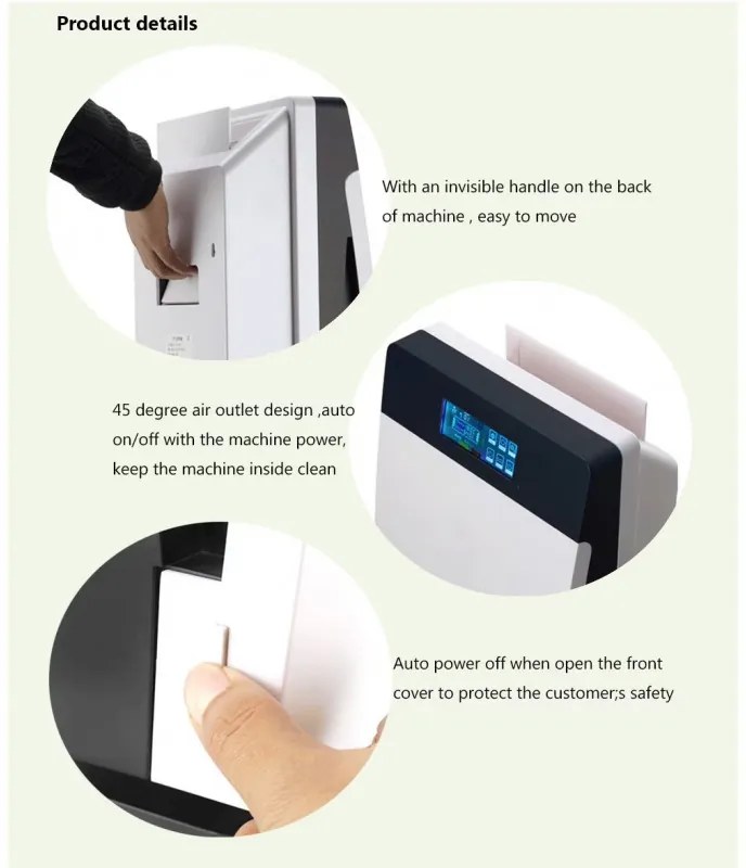 Καθαριστής αέρα Finlux FAP-8091UZI, 73 W, Για έως 100 m2, Χρονοδιακόπτης, 4 ταχύτητες, UV, Ιονισμός, HEPA 11, Λευκό/γκρι